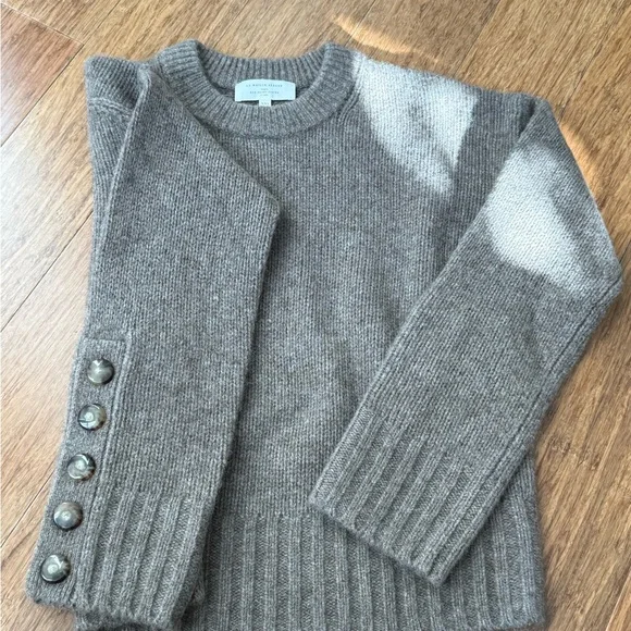 Sezane Dylan Jumper in dark taupe - Picture 2 of 4